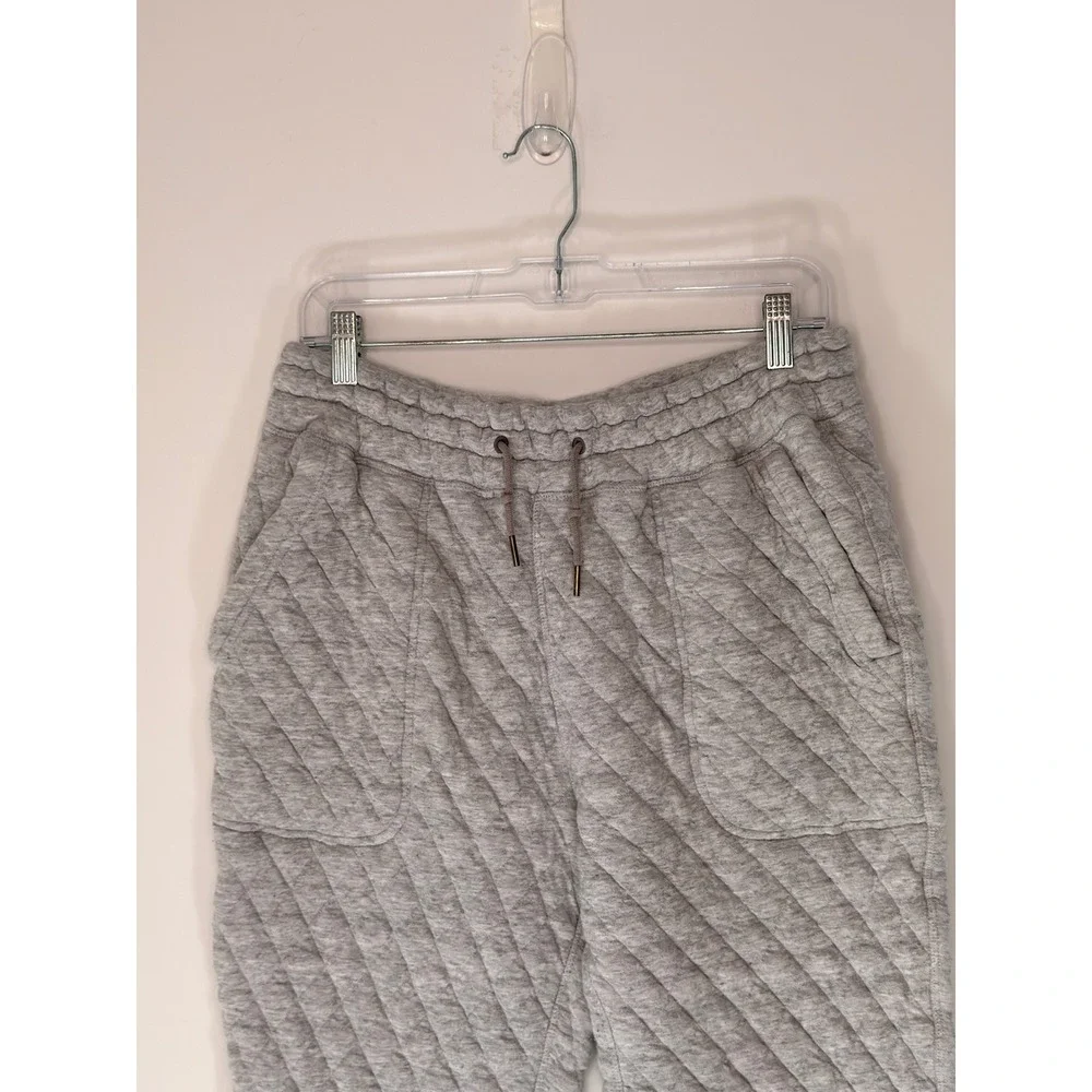 J. Crew Quilted Jogger Sweatpants Heather Gray Men's Casual Basic Medium - Picture 5 of 13